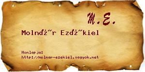 Molnár Ezékiel névjegykártya